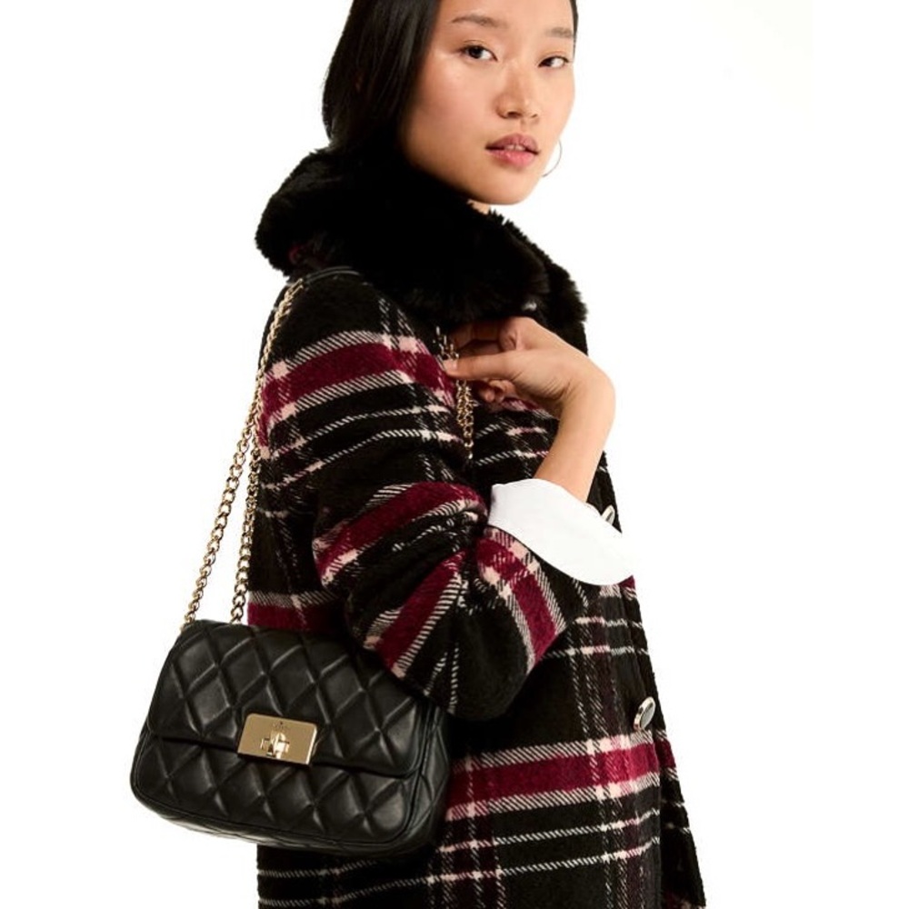 KATE SPADE Carey quilted small flap chain crossbody bag🖤🖤 - Picture 6 of 9